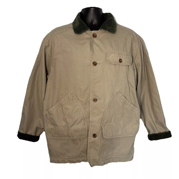 Woodsman ATA Barn Chore Mens Corduroy Jacket Gorpcore Y2K Carhartt Style Medium - Picture 1 of 15
